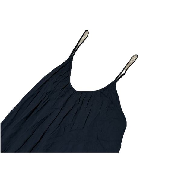 Hunter + Brown NWT Wide Leg Jumpsuit Romper Sz Small Black Casual Playsuit Crop - Picture 3 of 4